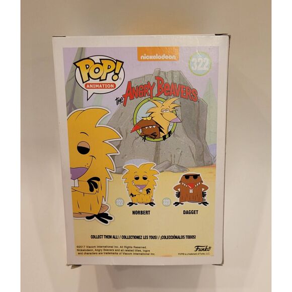 Funko Pop! Angry Beavers Set with Protectors  #322 and #323 - Picture 3 of 13